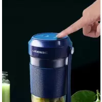 [精选] 利仁(Liven) 果汁机 LP-LL350 便携式充电 迷你无线果汁机料理机随行杯 蓝色