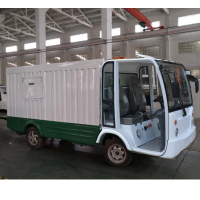 宝岛电动四轮封闭桶装车（8桶）新款环卫车（含门 ）