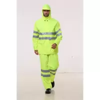 安大叔 UNCLE AN D012/C001(荧光黄)-S 高警示雨衣荧光黄D012/C001(荧光黄)-S