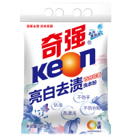 奇强亮白去渍百合花香洗衣粉深层去污洗衣粉2kg*2袋 家庭装