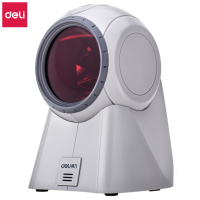 得力14884 条码扫描平台扫码枪有线超市药房商场一维码收银扫描枪20线扫描器单台装