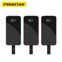 品胜 PD挂绳镜面移动电源BL-D01JC 10000mAh无线充电宝橄榄绿