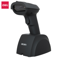 得力deli无线扫描枪带底座充电式一维码扫码枪扫码器快递条码枪条形码扫描器14951W