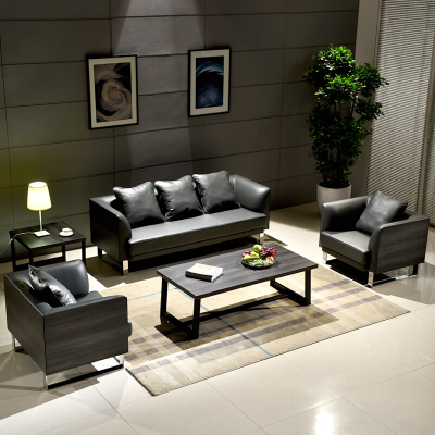 格具(GEJU)办公沙发现代简约商务沙发接待会客沙发办公沙发茶几组合