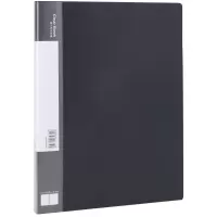 得力文件夹5038办公用品60/40/30/页透明文件夹文件册