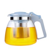 WQSC紫丁香耐热玻璃茶壶过滤茶具冲茶水壶红茶壶花茶壶办公泡茶壶 900ML(S76-2(果绿、紫红、橙色)