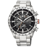 AT8181-63E西铁城三眼双历计时光动能6局电波男表