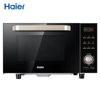 海尔 (Haier) 微波炉 MZ-2312C 银色23升飞梭旋钮下拉式平板加热家用烤箱烘焙一体机多功能全自动(XF)