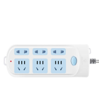 公牛GN-609插座六孔带总控开关排插家用电源接线板儿童安全插座插板有线拖线板插10米1个/袋