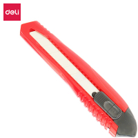 得力(deli)大号通用办公家居美工刀/裁纸刀/壁纸刀 手动锁定 颜色随机