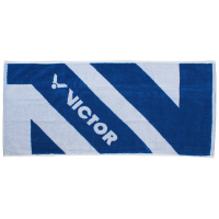 威克多(VICTOR) TW175加油毛巾 羽毛球运动棉毛巾吸汗毛巾 宝蓝/白色