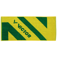 威克多(VICTOR) TW175加油毛巾 羽毛球运动棉毛巾吸汗毛巾 蕨类绿/明黄