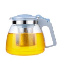 紫丁香耐热玻璃茶壶过滤茶具冲茶水壶红茶壶花茶壶办公泡茶壶 900ML(S76-2(果绿、紫红、橙色)