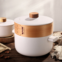 臻堡麦饭石蒸汤锅