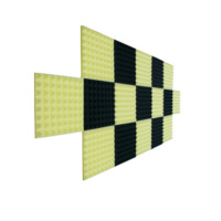 企购优品吸音棉隔音棉墙体卧室家用室内自粘隔音材料 颜色随机