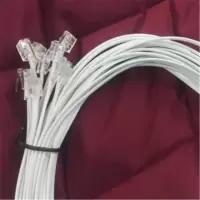 电话线 规格:4芯多股纯铜 带水晶头 3米/根 10根/包