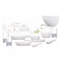 乐美雅晶钻浮雕餐具12件套