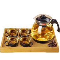 紫丁香 耐热玻璃过滤茶壶 大容量花茶壶茶杯普洱茶壶不锈钢泡茶壶 单壶2.3L(WJS816 (2300ml)