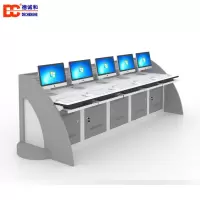 德诚和(DCH)五人位控制台(含台面板+键盘托+屏风铝槽+柜体+台脚) (3400W*900D*1050Hmm)
