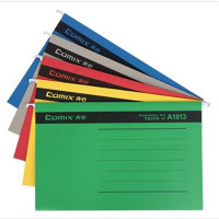 齐心 A1813 易查找吊挂夹 F/C 纸质 绿