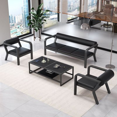 格具(GEJU)钢架沙发办公沙发商务沙发会客沙发现代简约沙发组合