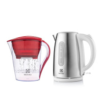 伊莱克斯(ELECTROLUX) EGKFS100 饮水套装（滤水壶+电热水壶）颜色随机单套装