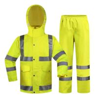 谋福 （CNMF） 8010 180反光雨衣雨裤套装（计价单位：套）荧光黄