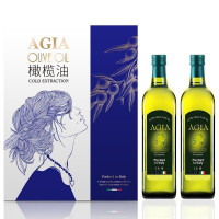 阿茜婭(AGIA)特级初榨橄榄油至尊礼盒2瓶1L特级