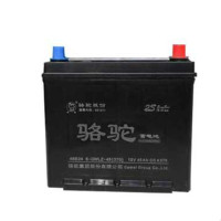 电瓶汽车电瓶启动电瓶骆驼12v45an蓄电池46B24