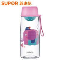 苏泊尔（SUPOR）BB杯水杯随手杯塑料创意简约女学生儿童成人便携随行杯子 珍妮象【620ML】