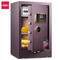 得力deli保险柜高65CM大型办公家用保险箱电子密码锁全钢防盗震动报警至尊金贵331231