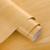 斯图加厚自粘壁纸pvc木纹贴纸衣柜橱柜子旧房门家具翻新贴 2090黄枫木45cm*10m(1卷)