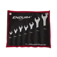 力易得(ENDURA) E1511 7件碳钢两用扳手 组合工具 (计价单位:套)