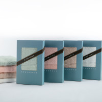 竹印象(BAMBOO IMPRESSION)单条毛巾软盒 祥和四季单条礼盒 颜色随机
