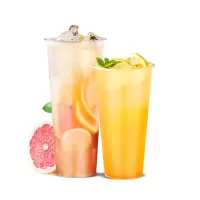 500ml透明磨砂PP饮料杯 500只装