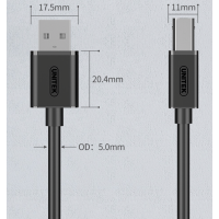 优越者Y-C4001EBK高速USB打印机线 2m
