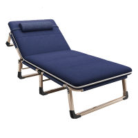 TP1022 折叠床躺椅办公室午睡午休床简易单人便携行军床加毛绒垫193*63*30cm 按件销售(H)