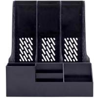 得力(deli)78980三联文件框(黑色) (5个价格) 黑色(SW)