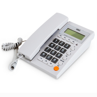 得力(deli)785电话机 来电显示办公家用电话机 固定电话(灰白)