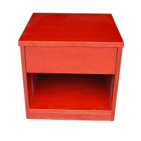 LMFU 床头柜 木质 500*450*500mm 上抽屉下空格结构 环保水性漆