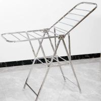 盼盼晾衣架落地折叠室内晾衣杆家用阳台不锈钢晒被衣架