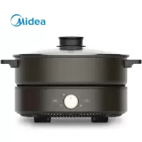 美的(Midea)多功能电煮电炖电热锅家用多用途锅4L电火锅煎烤电炒锅分体 MC-DH2601