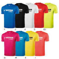VICTOR 羽毛球服短袖T恤圆领休闲运动 T80028 颜色尺码备注