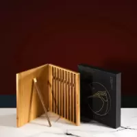 赫曼德(NOLTE)家用筷子鸡翅木筷10双礼盒包装家宴套装箸贺(XF)