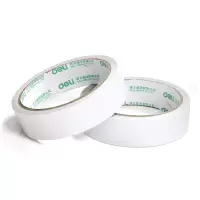 得力( deli )30403棉纸双面胶带24mm*10y*80um(白)(12卷/袋)