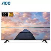 AOC液晶平板电视 50英寸大屏显示器 4K高清HDR 10bit色彩 开关机无广告 酒店公寓宾馆智能电视机H50P3