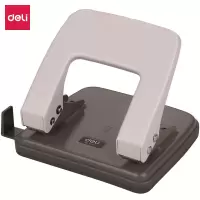 得力deli6mm可打20页两孔打孔器打孔机带标尺中号混色0102