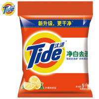 汰渍(Tide) 净白去渍洗衣粉(柠檬清香) 5kg/袋