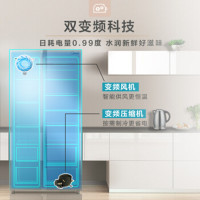 双门对开门冰箱602升电脑遥控星辰银