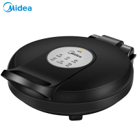 美的（Midea）双面悬浮煎烤机家用电饼铛 JHN30E 黑色
